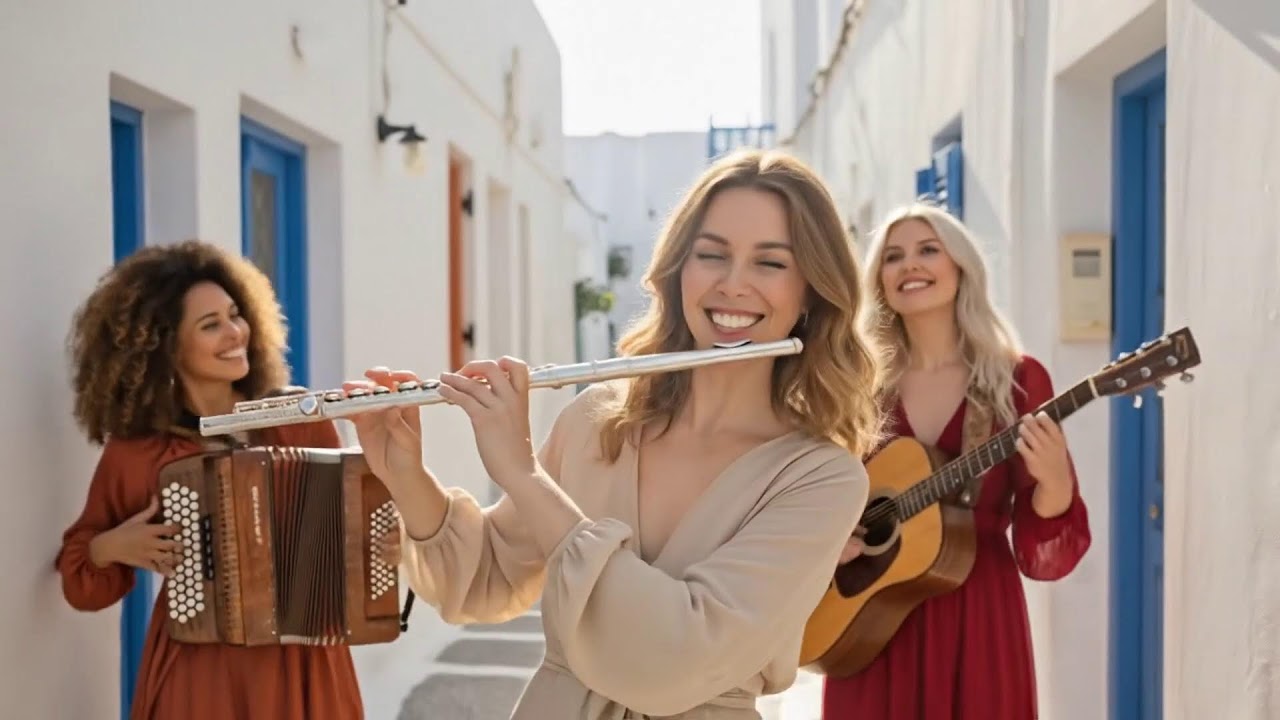 A Courtyard of Light | Cinematic Flamenco Guitar, Sax, Accordion & Flute