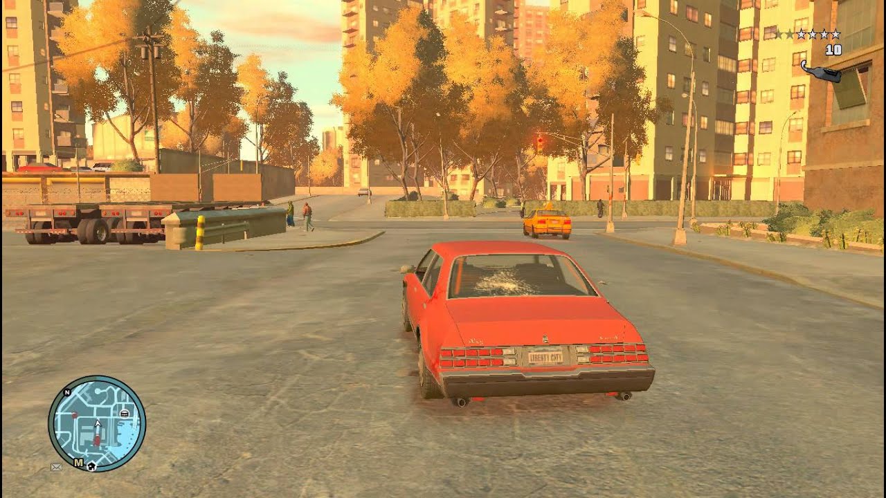 Погоня от копов в GTA 4 :D