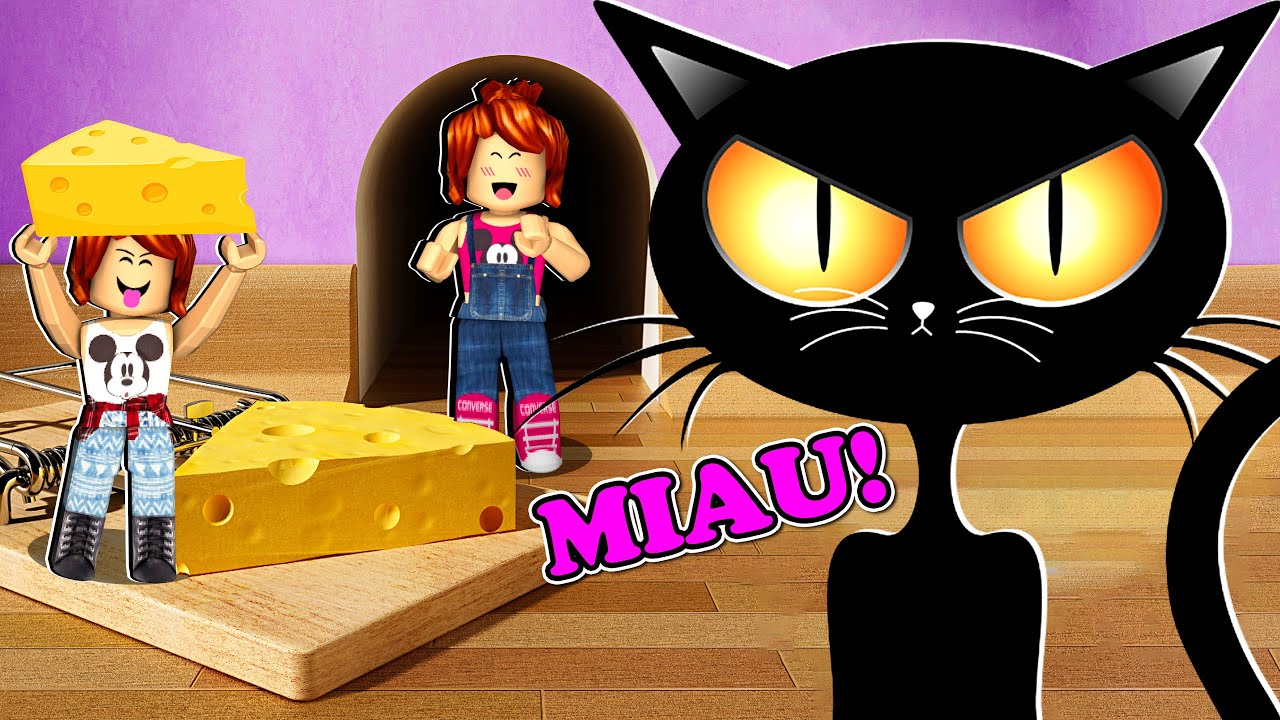 GATO GIGANTE não gosta da gente! (Roblox Escape The Cat Game)