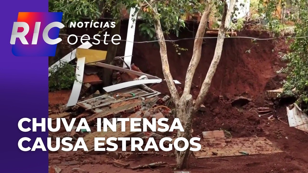 Tempo no Paraná: após chuva intensa, casas precisam ser interditadas em Toledo