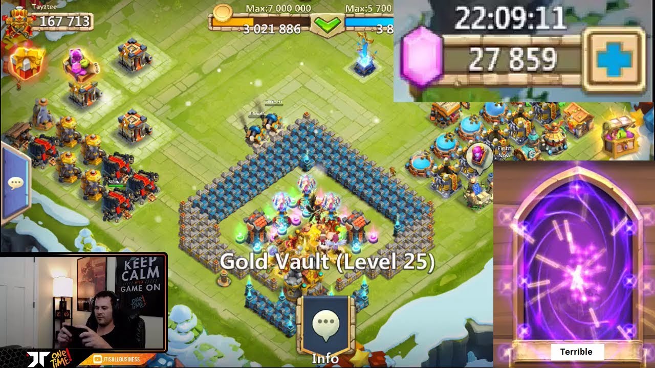 JT's Free 2 Play Rolling 20,000 Gems Hero Collector ONETIME Castle Clash