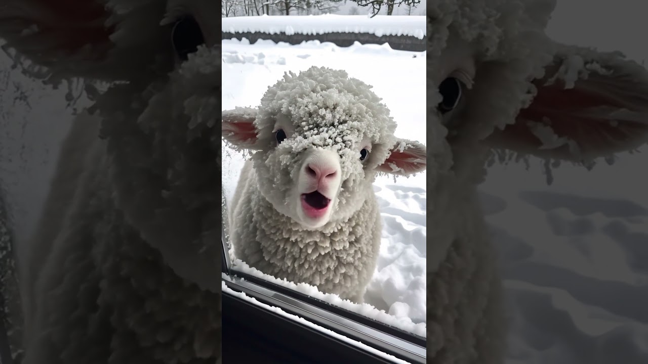 Fruit Frenzy! AI Lamb&rsquo;s Tasty Surprise! #funny #cut #sheep #cute