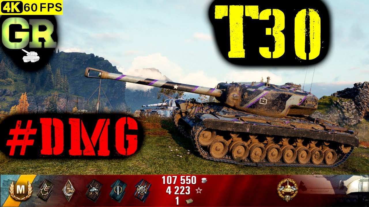 World of Tanks T30 Replay - 5 Kills 8.2K DMG(Patch 1.4.0)