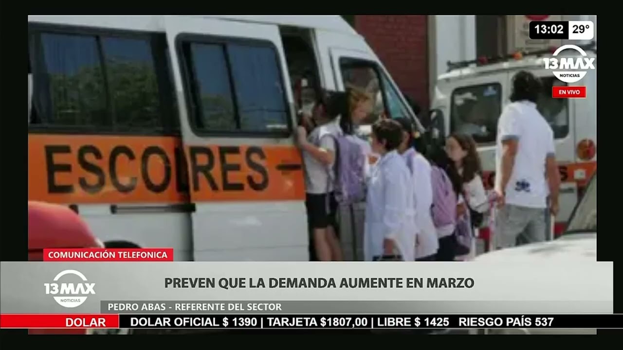 Preveen que la demanda de transportes escolares aumente en Marzo - Pedro Abas