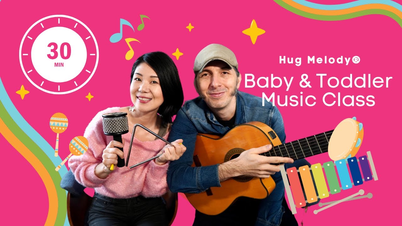 👍 Babies & Toddler Learning 🎶  Music Class (30 minutes) | Hug Melody® by Hug Music