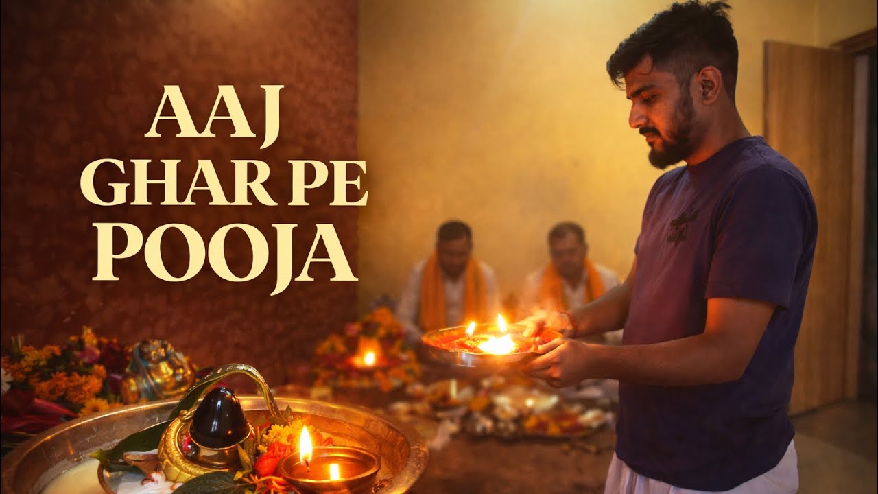Aaj ghar pe pooja tha #vlogs 