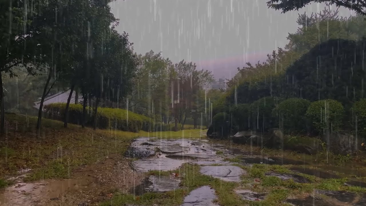 Overcome Stress to Sleep Instantly with Paramount Heavy Rain Sounds at Night, Goodbye Insomnia
