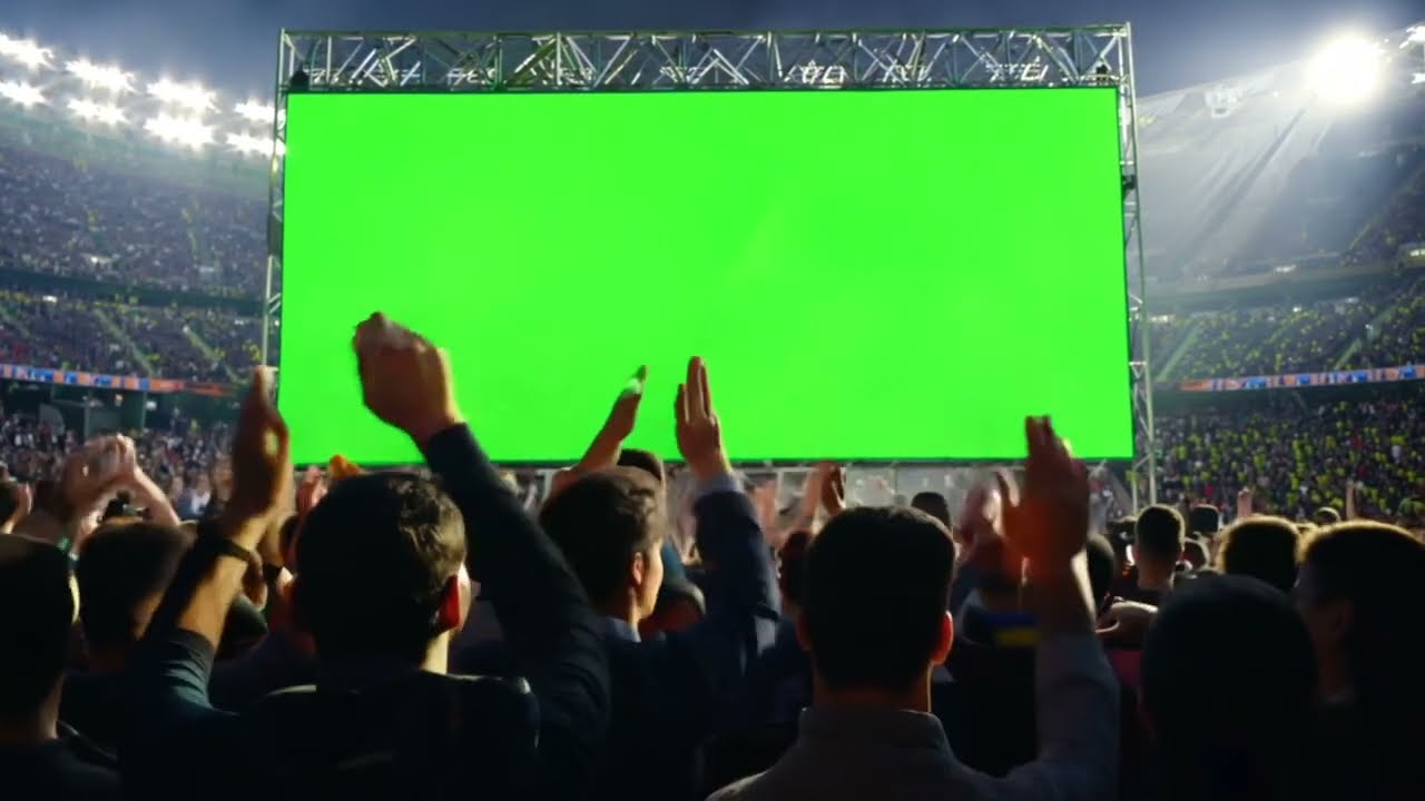 Top 4 Crowd Cheering TV on Soccer | FREE Chroma Green Screen !