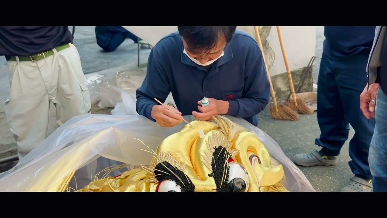 下之町太鼓台　掛け布団修理🧑‍🔧