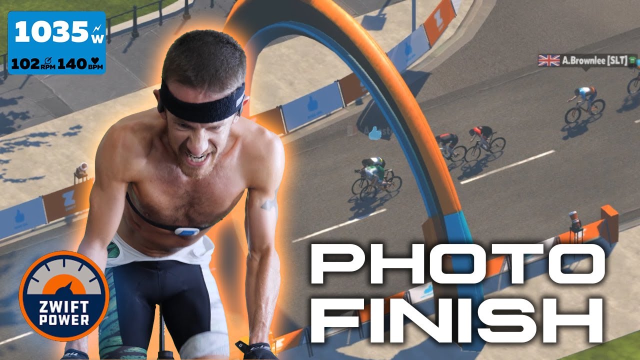 A Photo Finish on Zwift