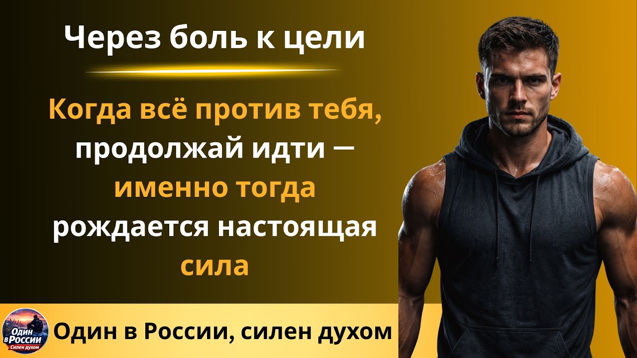 Когда всё против тебя, продолжай идти — именно тогда рождается настоящая сила__Через боль к цели