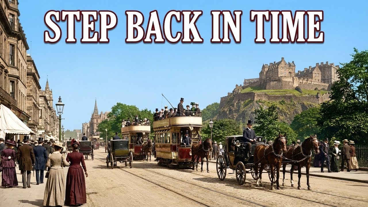 Edinburgh 1880s: Life in Color (AI Restoration)