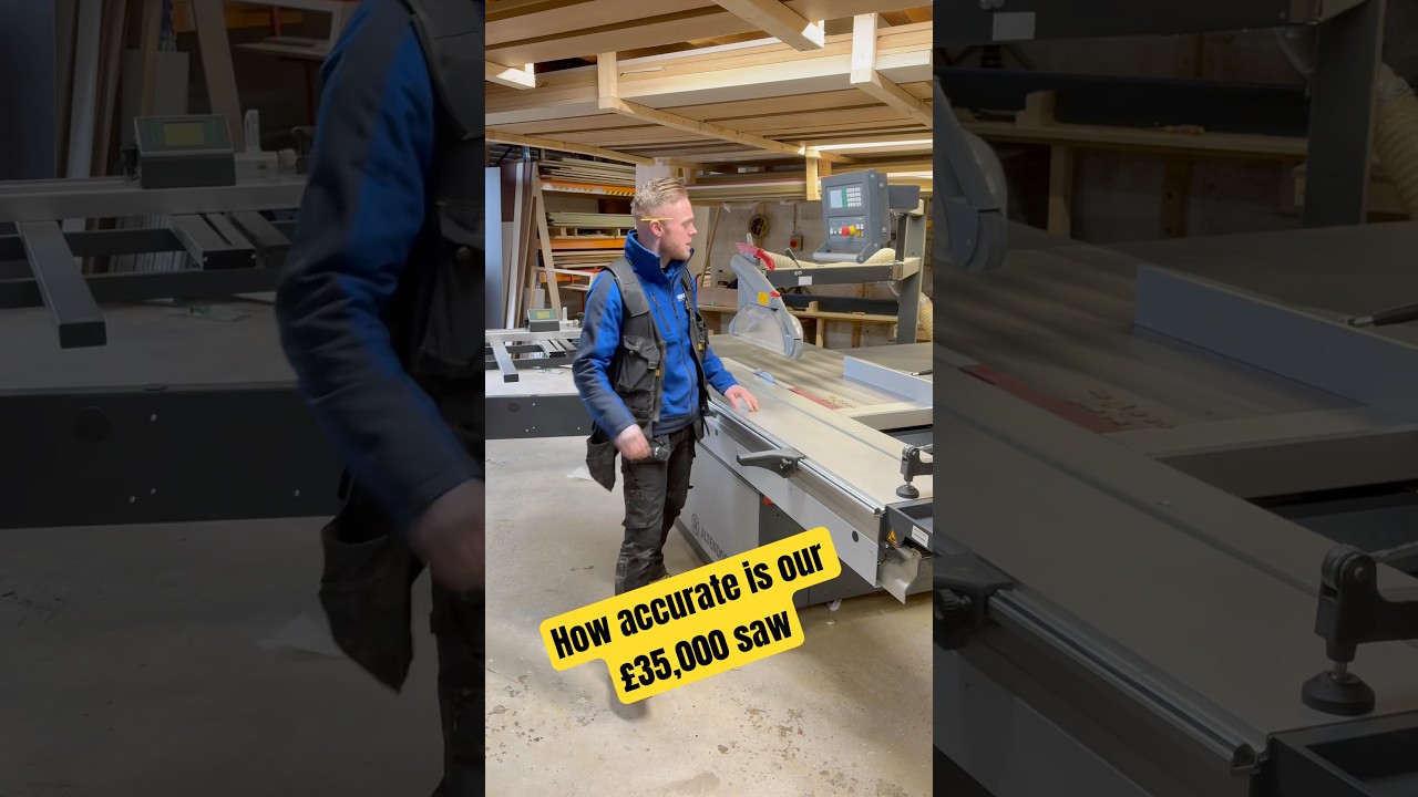 How Accurate is our Altendorf panel saw? #shorts