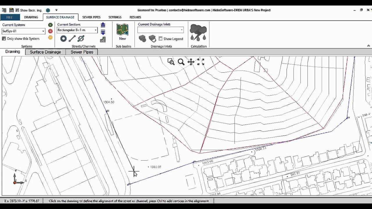 The New DREN-URBA: Creating a Stormwater Drainage Channel (1 of 4)