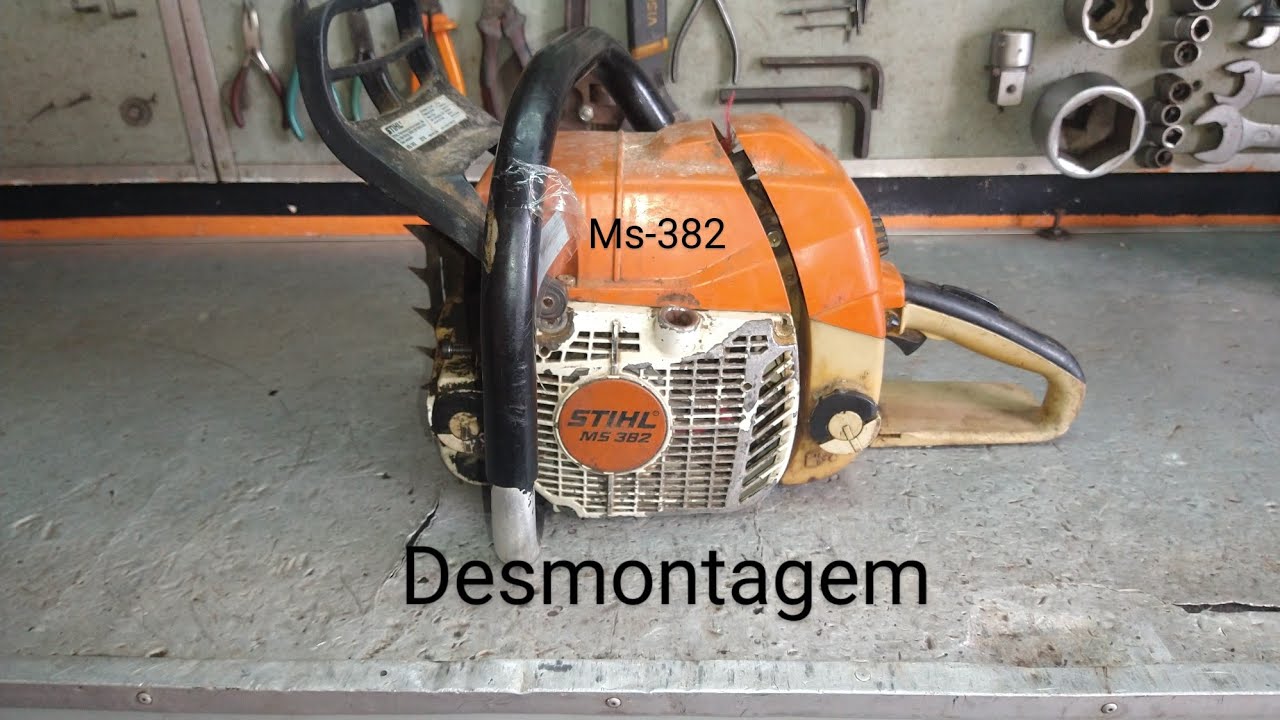 Motosserra Stihl Ms-382, 1° parte, desmontagem