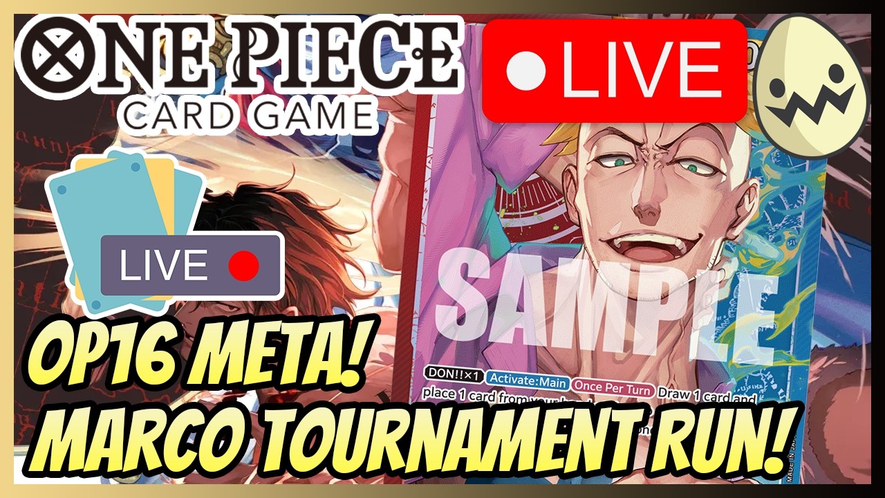 One Piece Card Game: OP16 Marco Testing and Tournament Run!