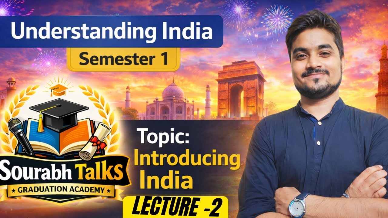 Understanding India Semester 1 | Exam Most Important Questions | Topic - Introducing India 🇮🇳 Part-2