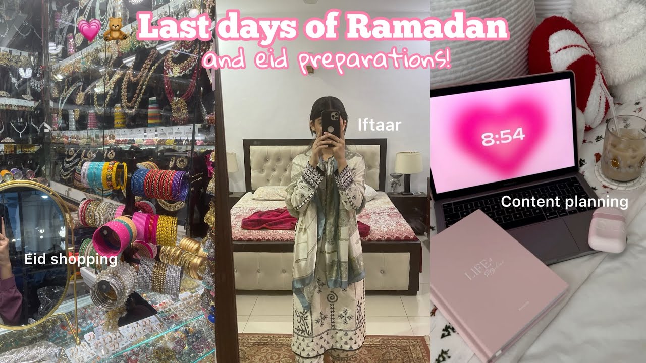 Last days of Ramadan and eid preparations🎀| Shopping and more💗