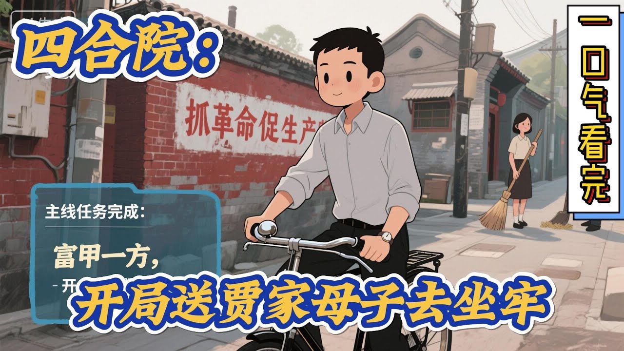 🔥完结！💥独家！《四合院：开局送贾家母子去坐牢》此书在四合院内戾气较重。在游戏世界里面杀伐果决。在现实世界如何富甲一方。