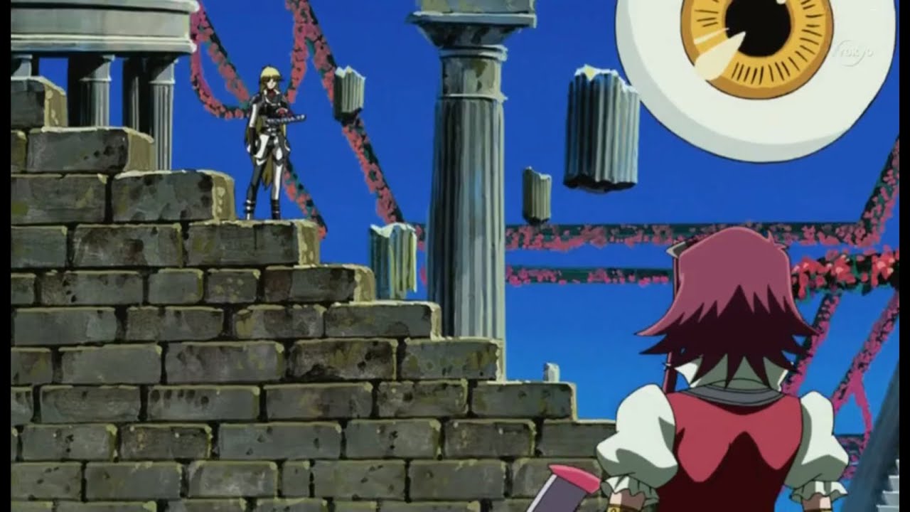 Aki and Crow Encounter Sherry within the Ark Cradle and Begin their Duel!