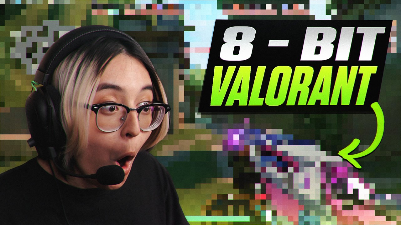 VALORANT but it's 8-bit and every kill makes the image clearer
