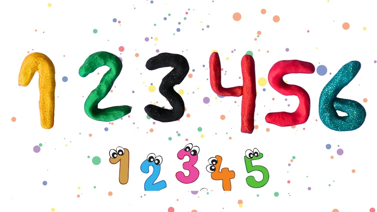 Aprende Los NÚMEROS con PLASTILINA 🩷🌈1️⃣2️⃣3️⃣