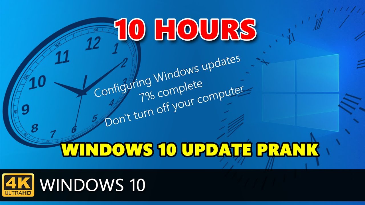 Windows Updates for 10 Hours - Windows 10 May 2020 Update Prank - New 4K best quality. PLAY AND FUN.