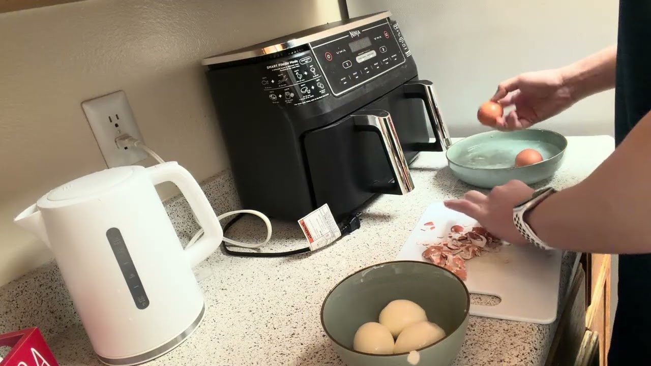 I really hate peeling eggs. But my wife craves for it. Oh the things we do for love. 