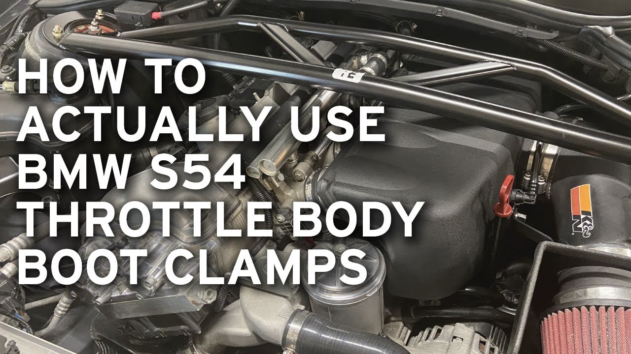 Easy How To Remove and Re-use BMW S54 Throttle Body Boot Clamps