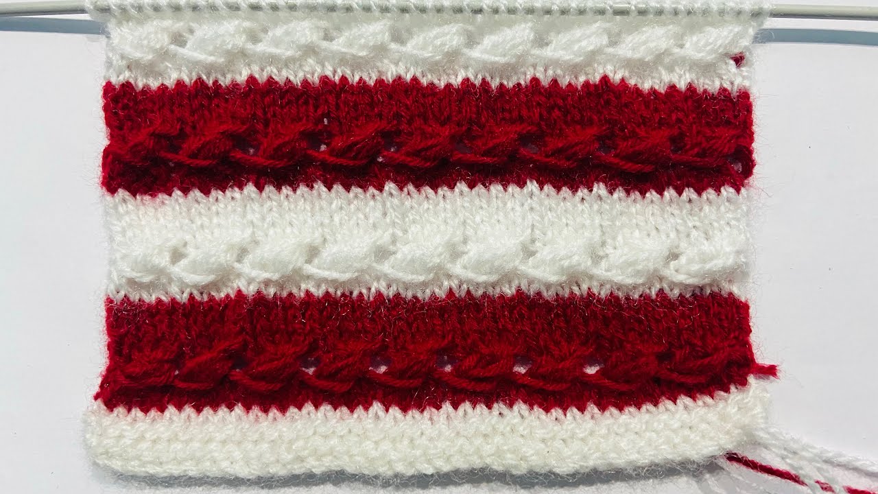 New knitting pattern For Two Colour Sweater , Cardigan,Baby Sweater Design # 396 *