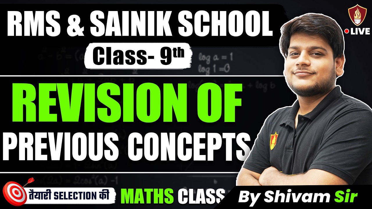 Maths Revision Class 9 Maths | Questions Revision | Sainik School Math Class 9 | Military School