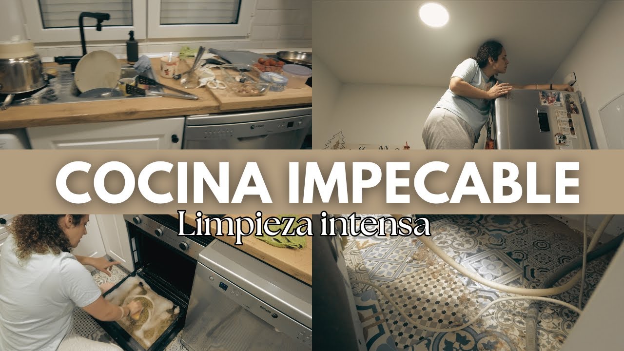 Limpieza PROFUNDA de COCINA 🧽 Horno, Nevera y Lavavajillas