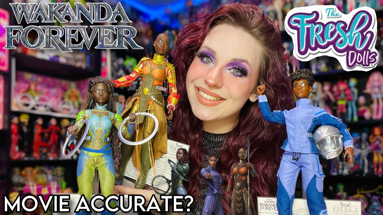 Marvel Black Panther Wakanda Forever Fresh Fierce Collection Okoye, Shuri, and Nakia Doll Review