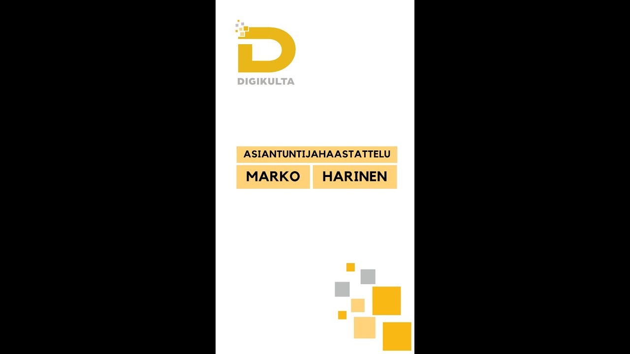 Asiantuntijahaastattelu, Marko Harinen