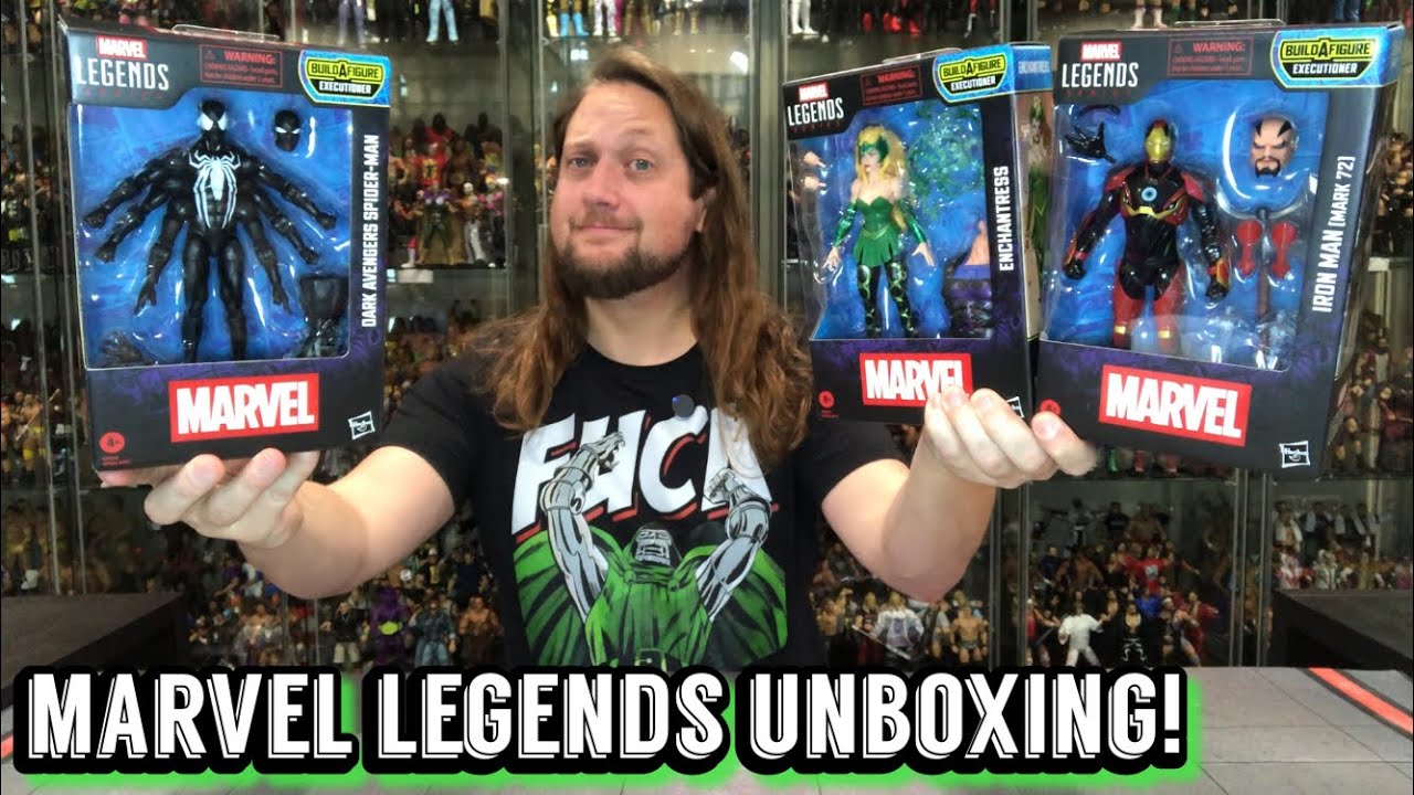 Dark Avengers Spider-Man, Enchantress & Iron Man mark 72 Marvel Legends Unboxing!