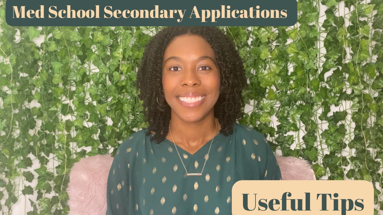 Tips for Medical School Secondary Applications | Organization, Common Questions, Copy and Paste?!?!