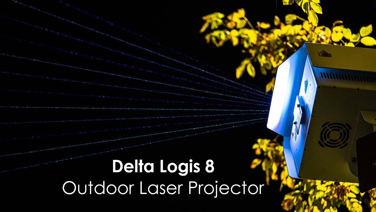Outdoor Laser Projection Advertising with Delta Logis 8
