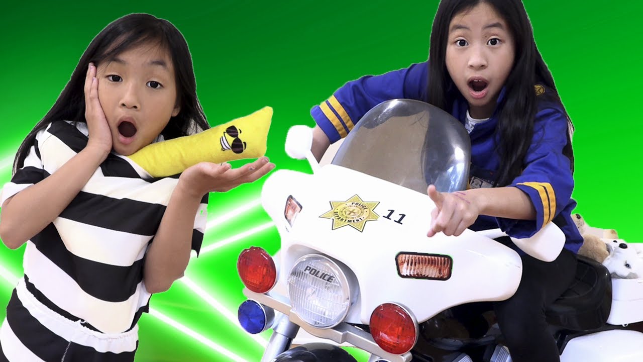 Pretend Play Police on Jailer Escape and Run to McDonalds