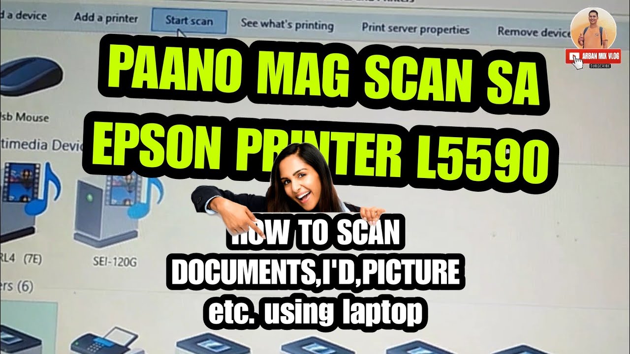 PAANO MAG SCAN SA PRINTER EPSON L5590 | PAANO MAG SCAN NG DOCUMENTS SA LAPTOP #scandocuments