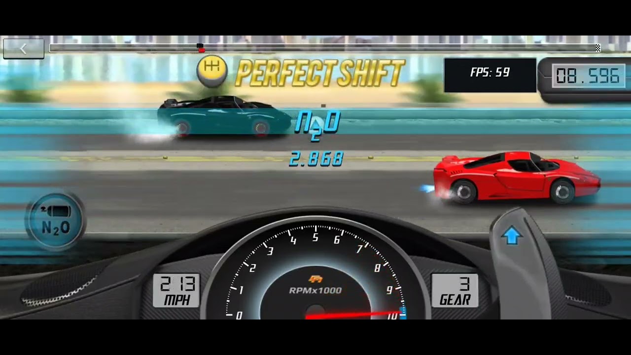 Drag Racing Ferrari FXX Evoluzione Level 9 One Mile Tune for 18.770