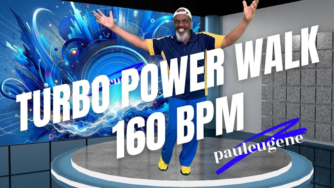 Fast Paced Turbo Power Walk March Aerobics Cardio Workout |160 BPM | 28 Min | Low Impact