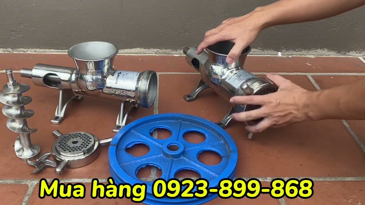 Cối xay thịt, cối xay xương, cối đùn cám viên, cối siết mỡ,cối đùn thịt,cối xay xôi 22 32 inox 