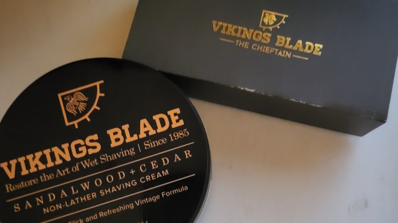 Крем для бритья Viking Blade и безопасная бритва Chieftain. Видео о бритье.