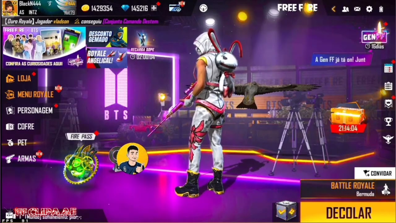Despedida do BlackN444 no Free Fire 😭 tente n&atilde;o se emocionar 😭