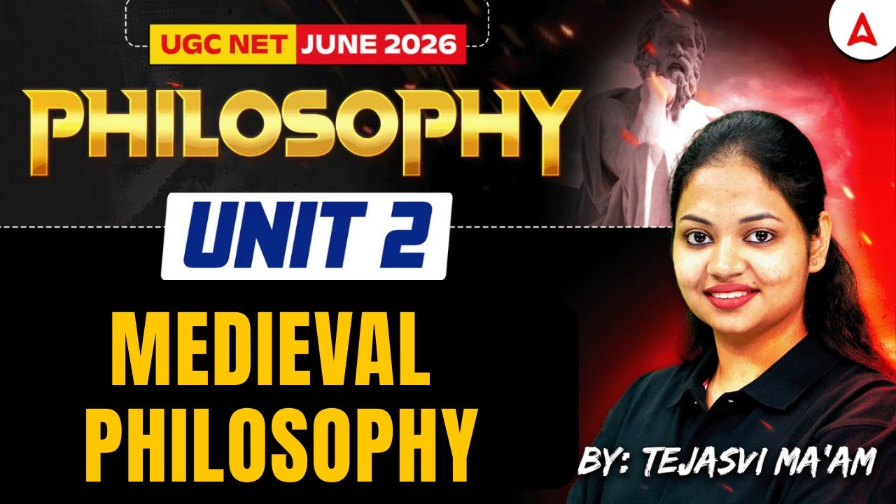 UGC NET Philosophy | UGC NET Philosophy Unit 2 Medieval Philosophy | By Tejasvi Mam