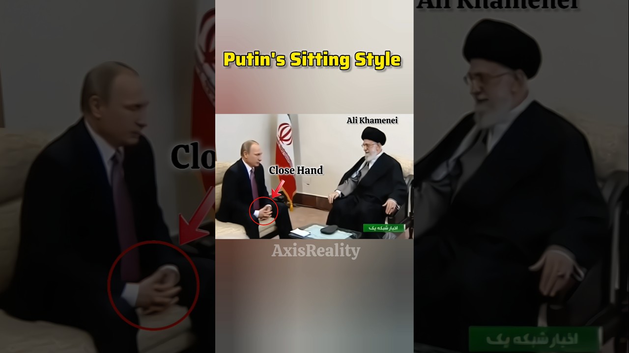 Putin Sit infront of Ali Khamenei#respect #putin #axisreality