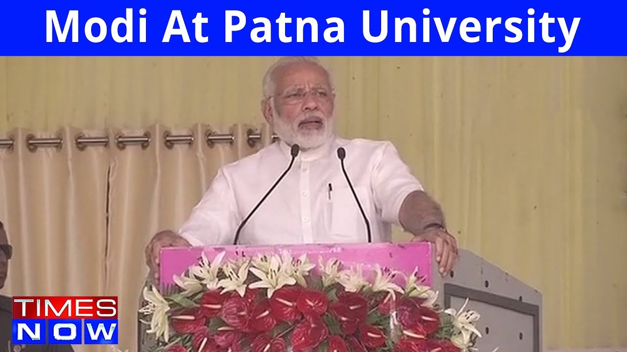 PM Modi Addresses Students At Patna University; Praises Nitish Kumar