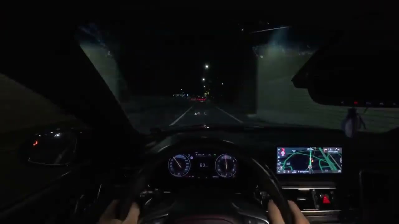 제네시스 G70 3.3t 1인칭 야간드라이브[POV]