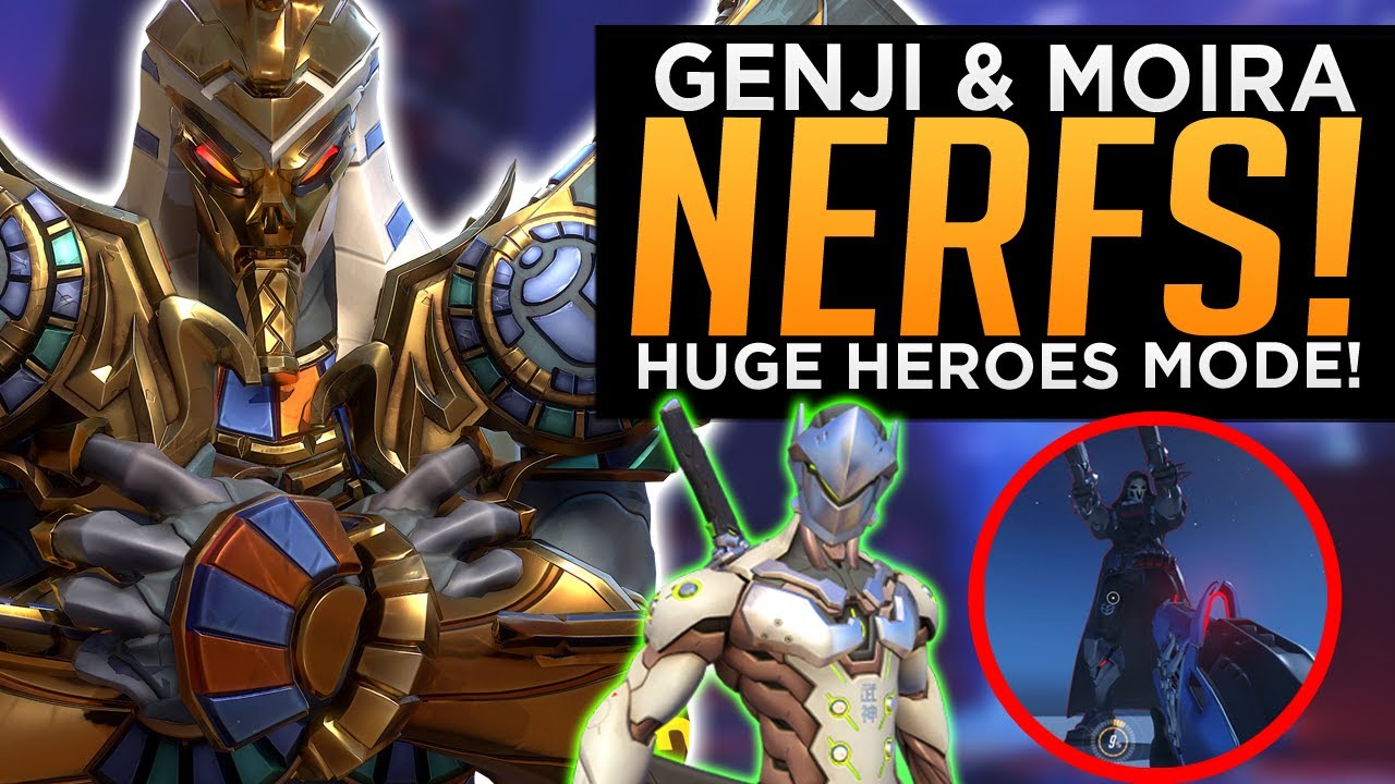 Overwatch: Genji & Moira NERFS! - NEW Experimental Modes Coming! - HUGE Hero Workshop Update