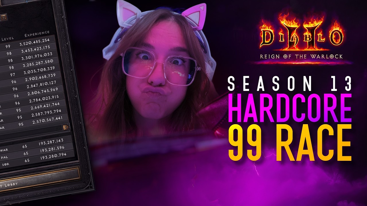 🔴LIVE - THE GRIND TO 99 CONTINUES! - Diablo 2 Resurrected HARDCORE